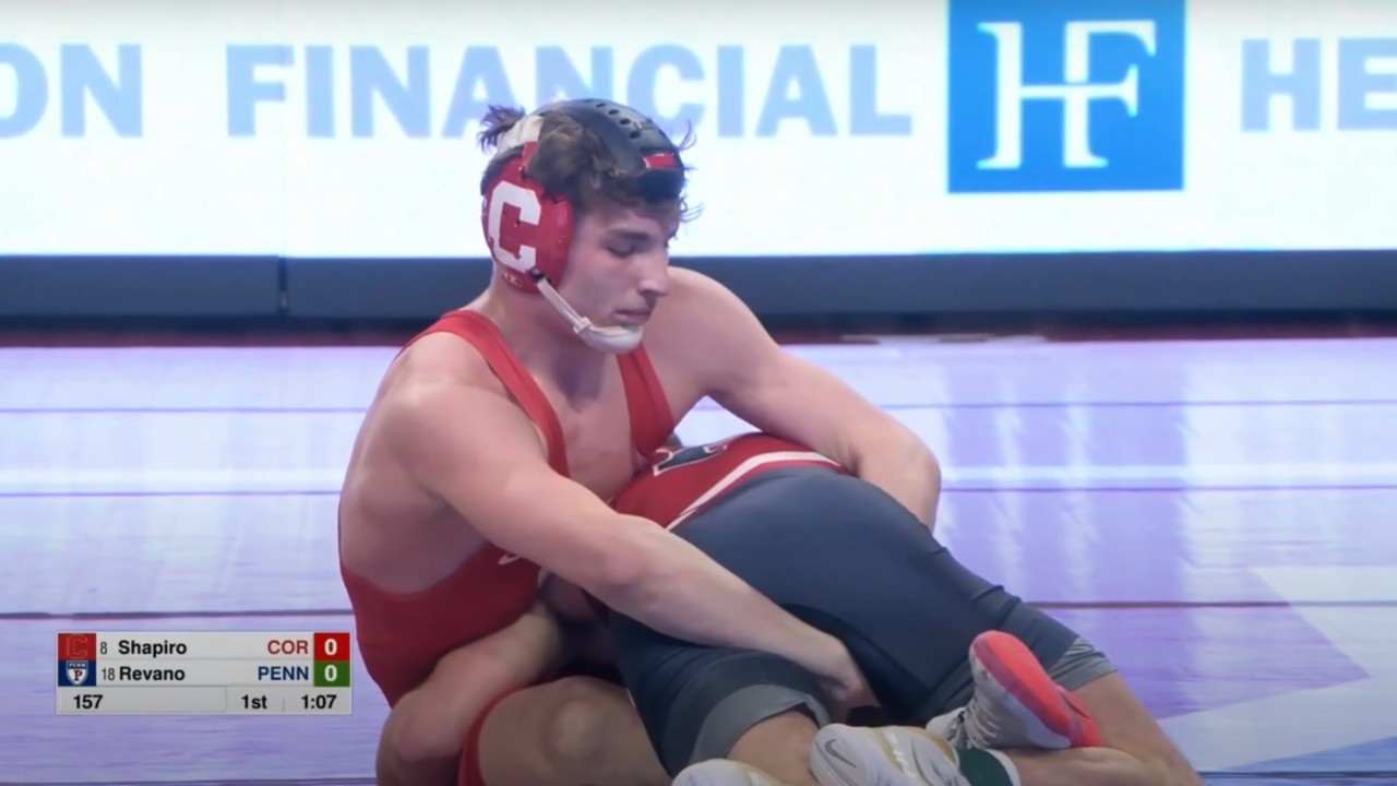 157lbs Meyer Shapiro (Cornell) vs Lucas Revano (Penn)