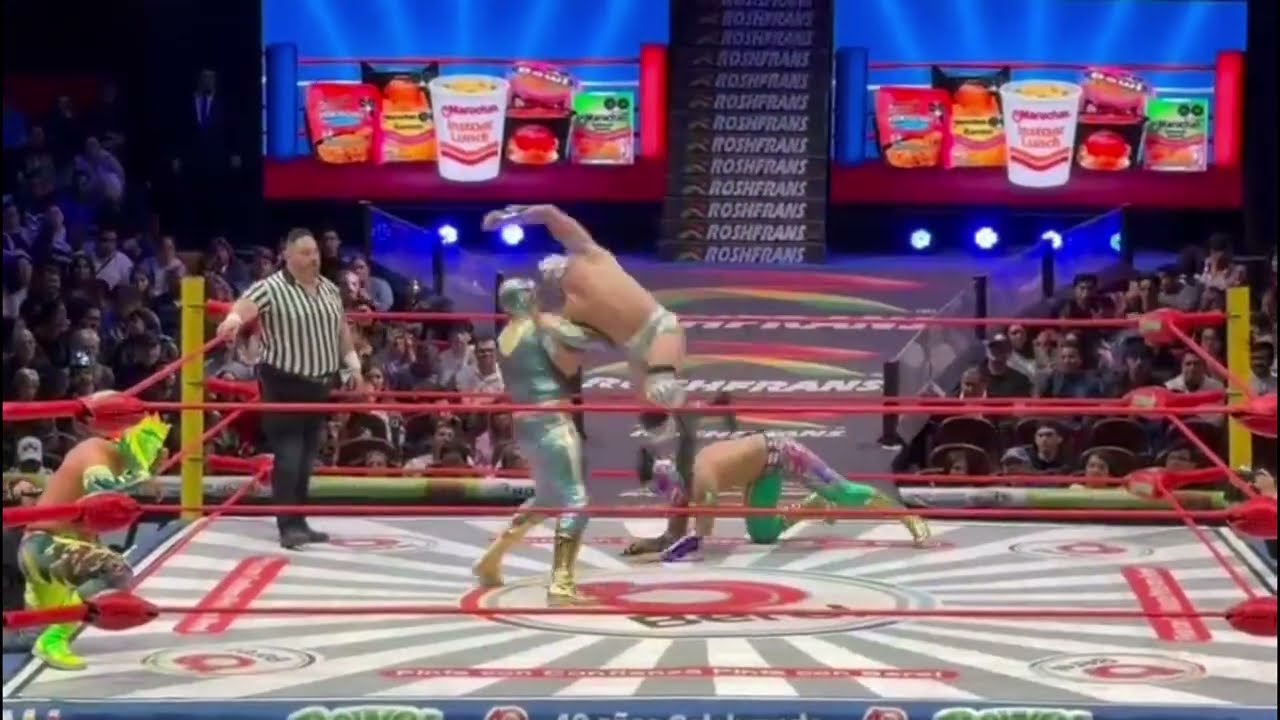 CMLL: Camaleón Jr. y Draego 🆚 Poseidón Jr. y Makara