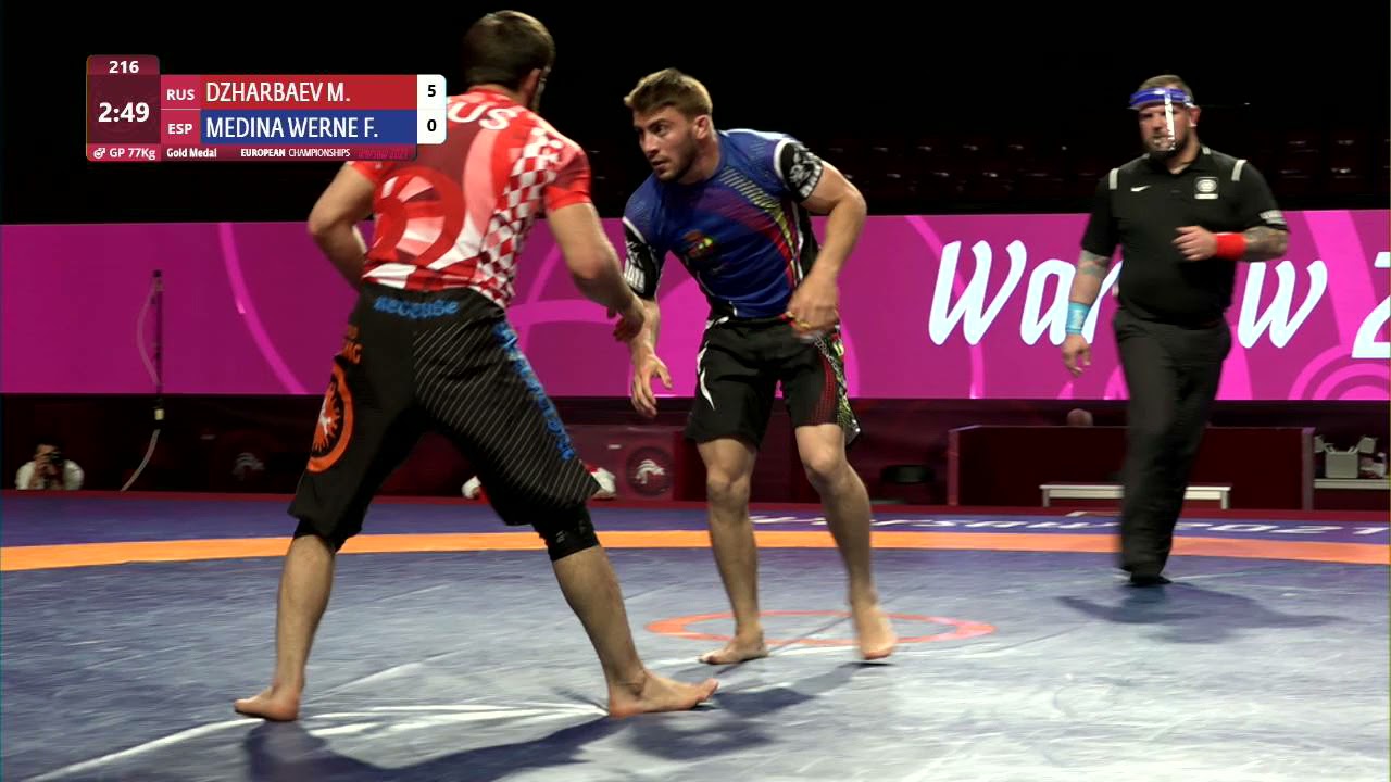GOLD Men's GP No-Gi - 77 kg: M. DZHARBAEV (RUS) v. F. MEDINA WERNE (ESP)