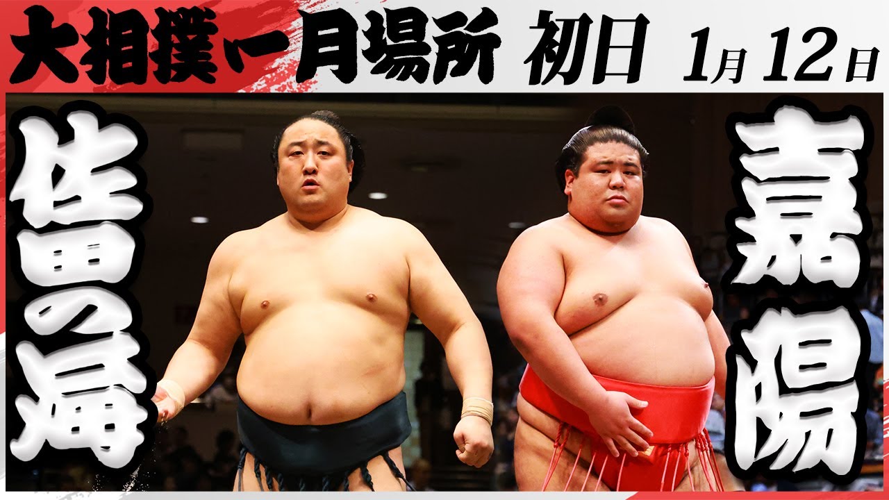 大相撲 佐田の海ー嘉陽 <令和7年一月場所・初日>SUMO background