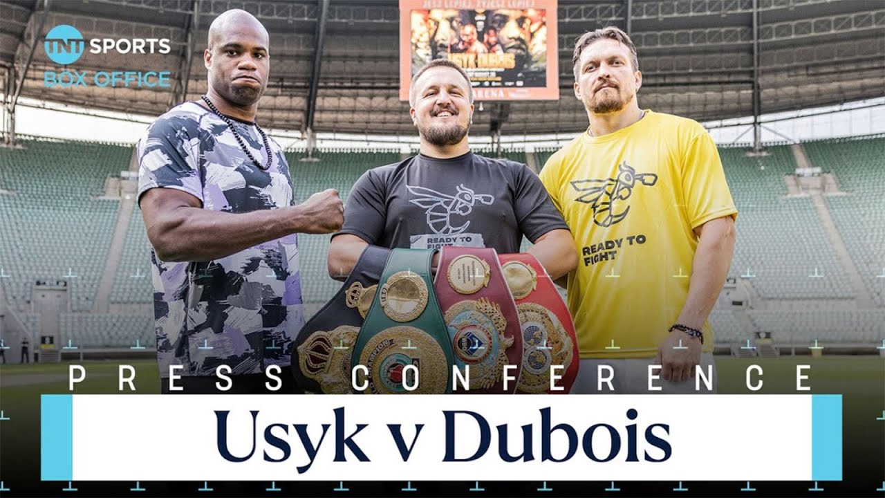 Oleksandr Usyk v Daniel Dubois Press Conference 🔥 Fight Week Face-Off In Poland background