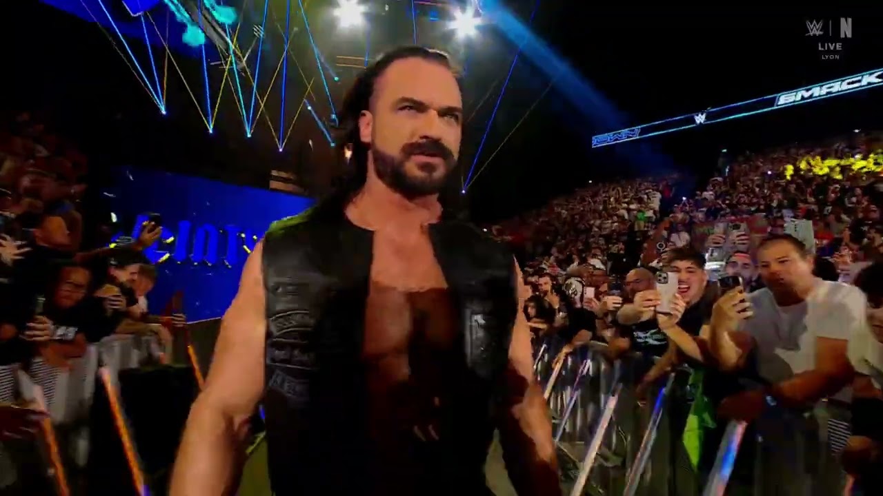 Drew McIntyre's entrance in France | SmackDown Aug 29, 2025 background