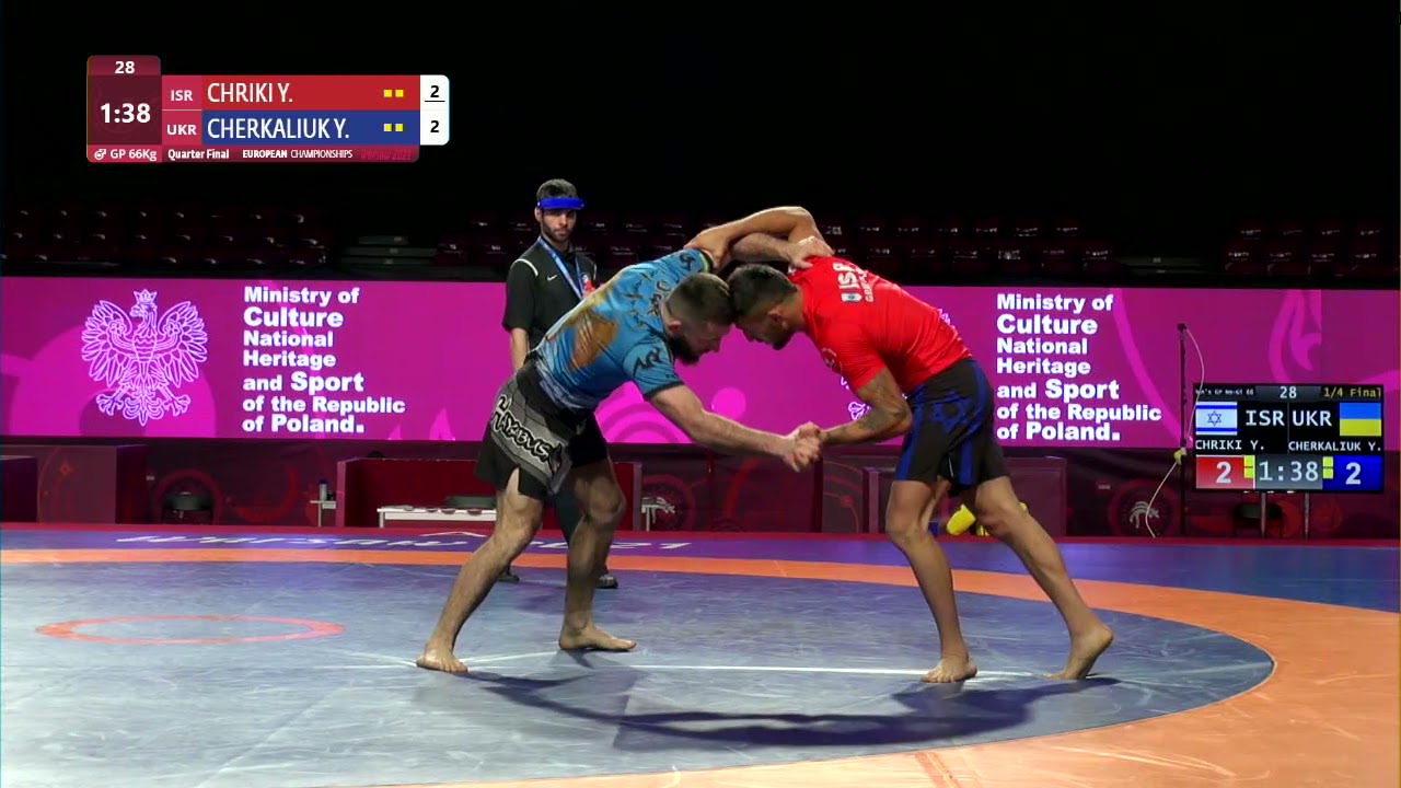 1/4 Men's GP No-Gi - 66 kg: Y. CHRIKI (ISR) v. Y. CHERKALIUK (UKR)
