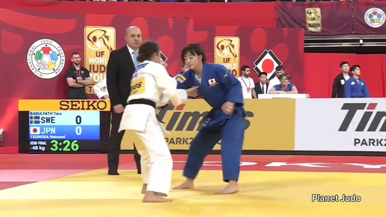 Tara BABULFATH 🇸🇪 🆚️ Natsumi TSUNODA 🇯🇵 | полуфинал/-48кг | Большой Шлем Токио 2023