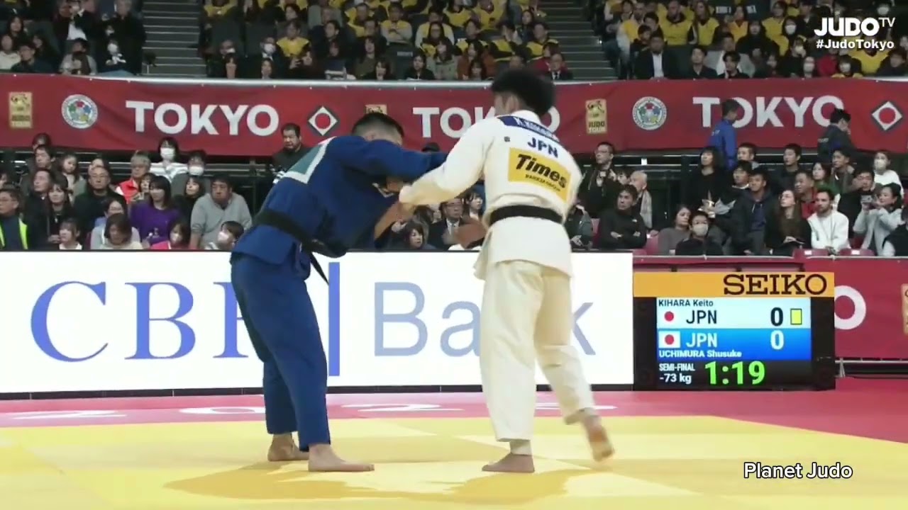 Keito KIHARA 🇯🇵 🆚️ Shusuke UCHIMURA 🇯🇵 | полуфинал /-73кг | Большой Шлем Токио 2025