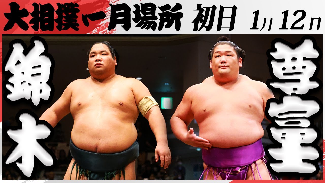 大相撲 錦木ー尊富士 <令和7年一月場所・初日>SUMO