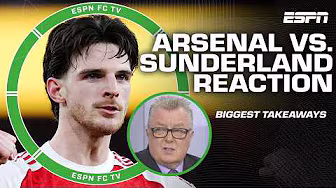 It was just such an Arsenal performance! - Stevie Nicol on win over Sunderland | ESPN FC