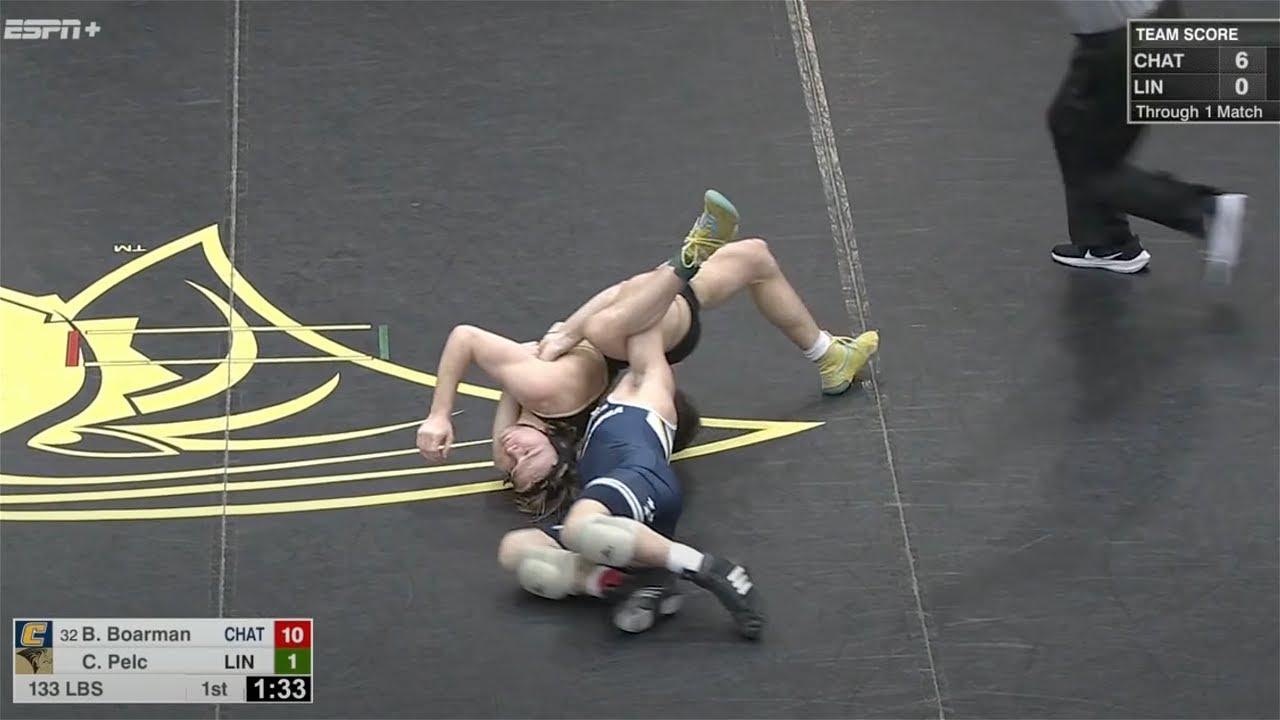 133lbs Blake Boarman (Chattanooga) vs Caiden Pelc (Lindenwood)