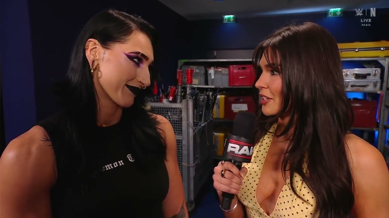 Asuka confronts Rhea Ripley | Raw Sep 1, 2025 background