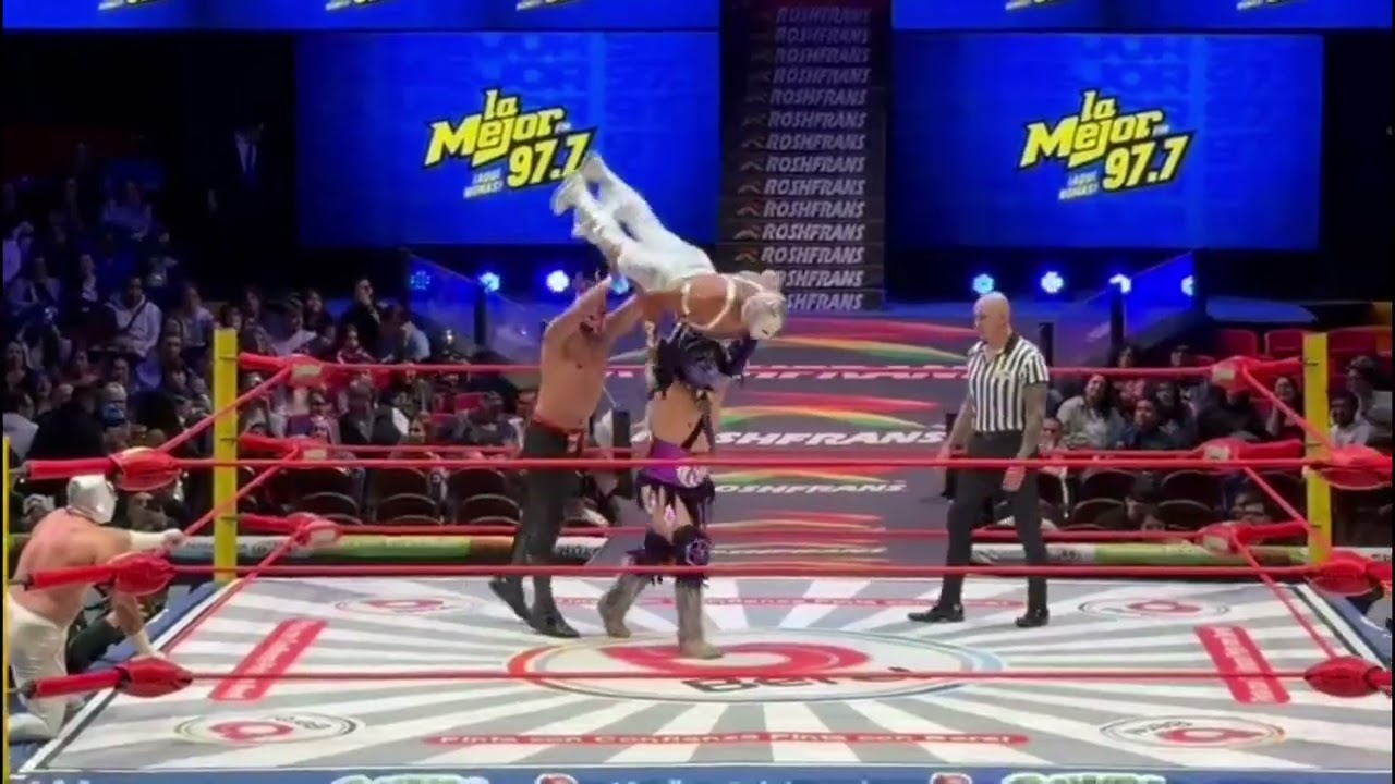 CMLL: Diamond y Fury Boy Vs Conjuro y Hunter