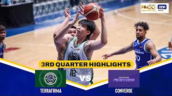 CONVERGE vs TERRAFIRMA | 3RD QUARTER HIGHLIGHTS | PBA SEASON 50 COMMISSIONER’S CUP