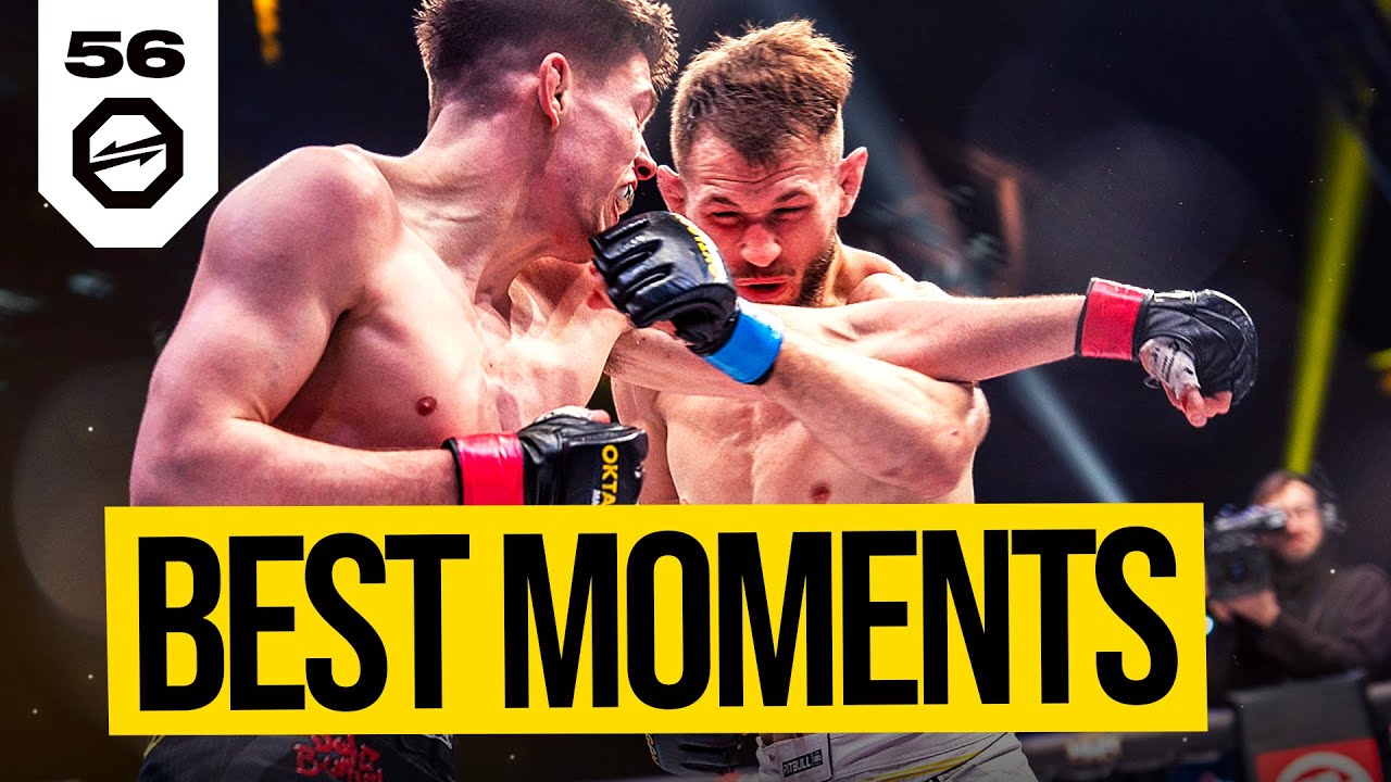 Crazy KO! đ€Ż | OKTAGON 56 HIGHLIGHTS: Top Knockouts and Explosive Finishes background