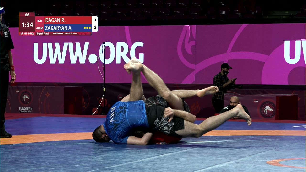 1/8 Men's GP No-Gi - 92 kg: R. DAGAN (ISR) v. A. ZAKARYAN (ARM) background