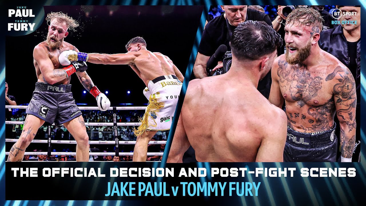 Post-Fight Scenes 👀 Tommy Fury Defeats Jake Paul 🧨 The Truth Is Revealed! #PaulFury background