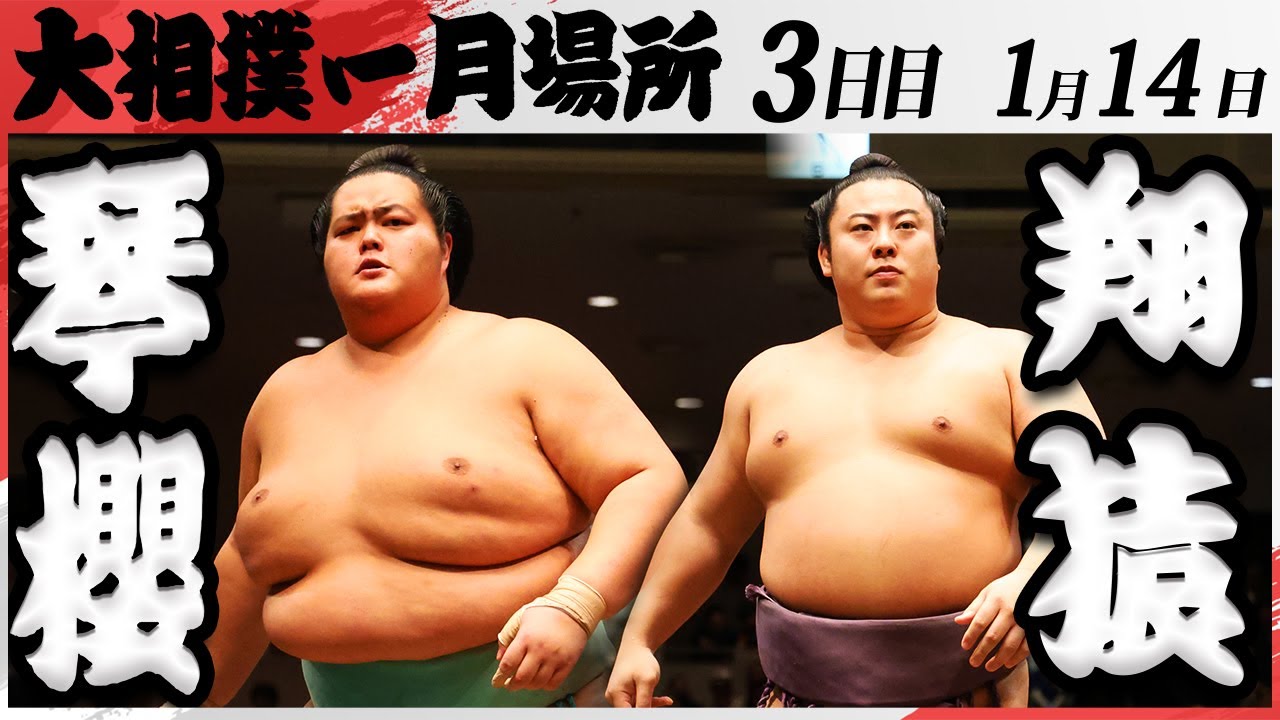 大相撲 琴櫻ー翔猿 <令和7年一月場所・3日目>SUMO backdrop