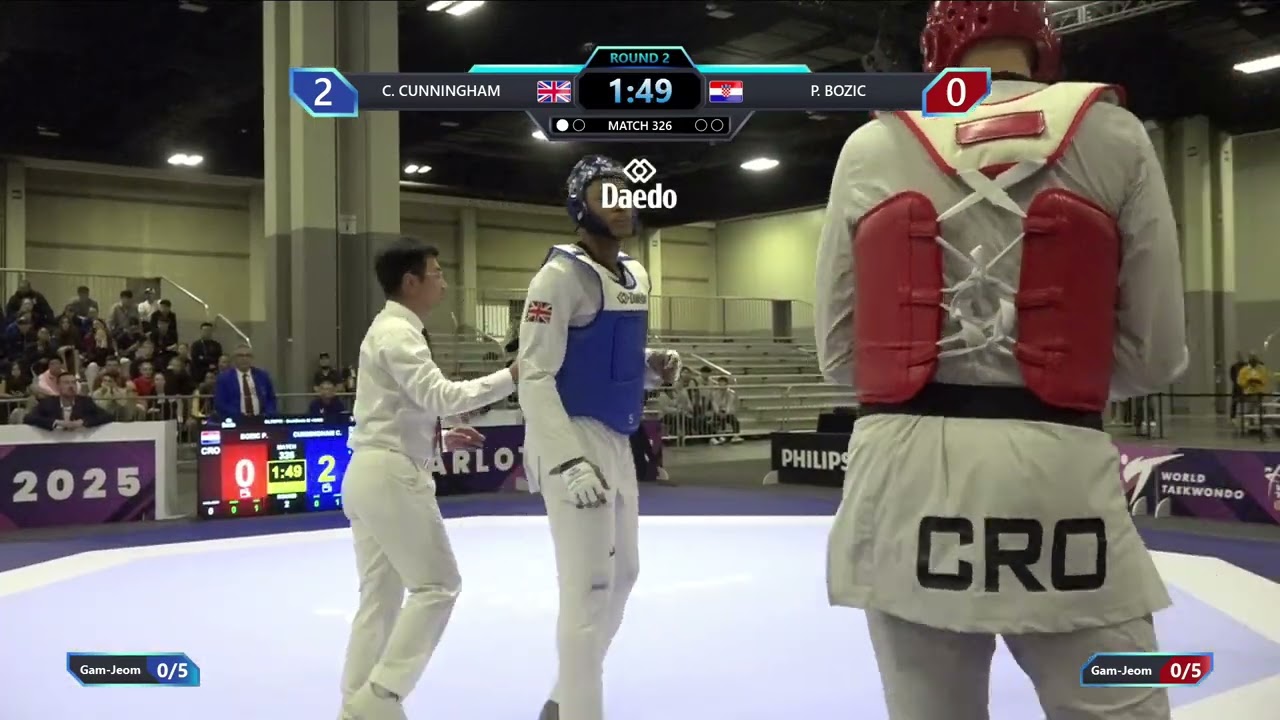 326 Semifinals M +80kg GBR C CUNNINGHAM CRO P BOZIC PGM