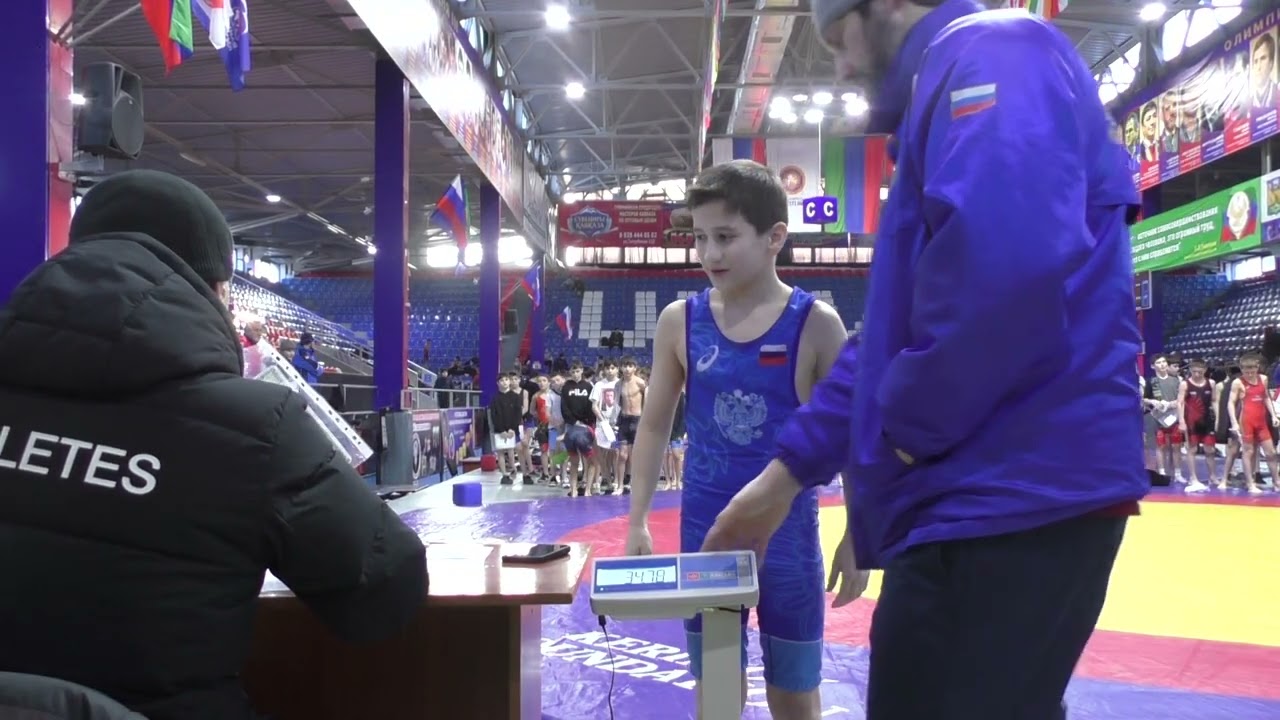 Взвешивание борцов до 35 кг, Дагестан 2025.