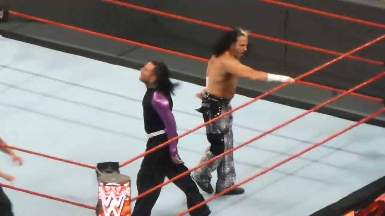 The Hardy Boyz vs Karl Anderson and Luke Gallows at WWE Raw backdrop
