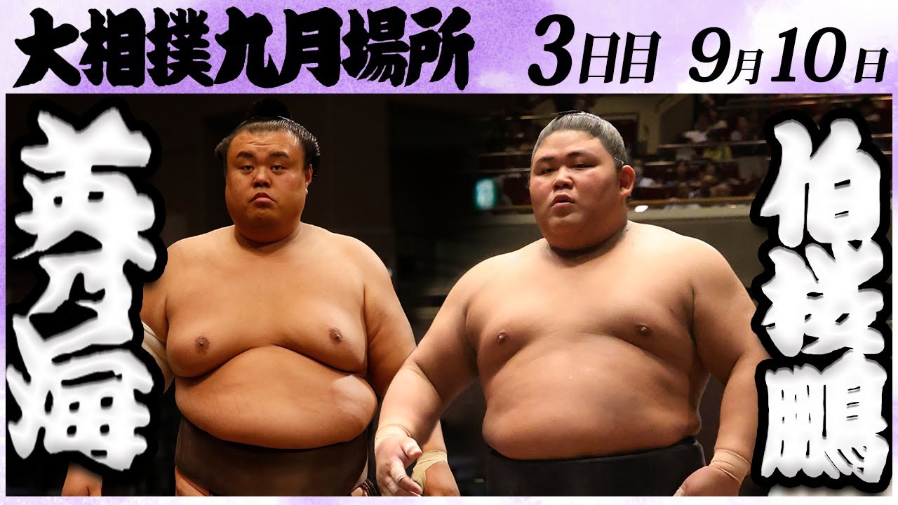 大相撲 英乃海ー伯桜鵬<令和6年九月場所・三日目>SUMO background