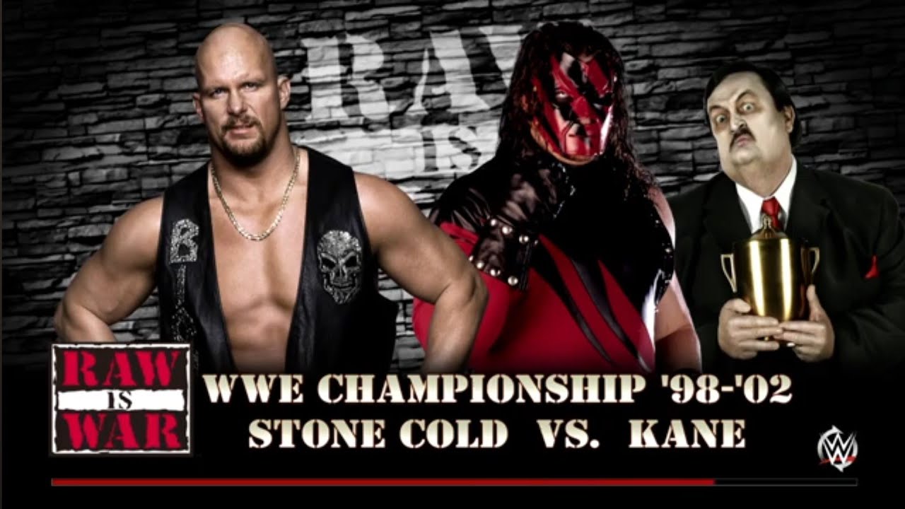 Steve Austin vs Kane. Raw 98. WWE 2K16