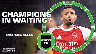 ESPN FC deliver PERCENT CHANCE Arsenal win the Premier League title with a 7-PT lead?! 👀