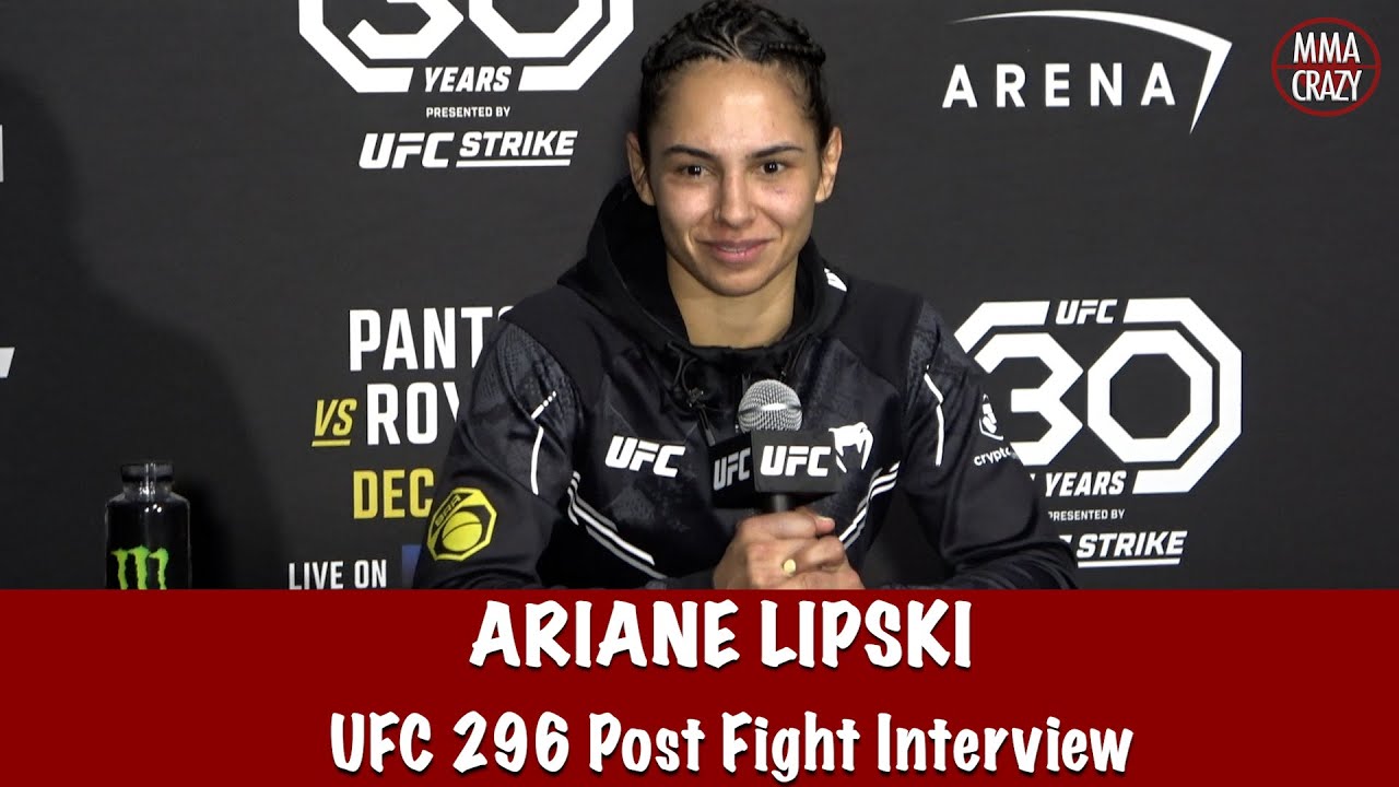 Ariane Lipski talks submission win over Casey O’Neill at UFC 296 background