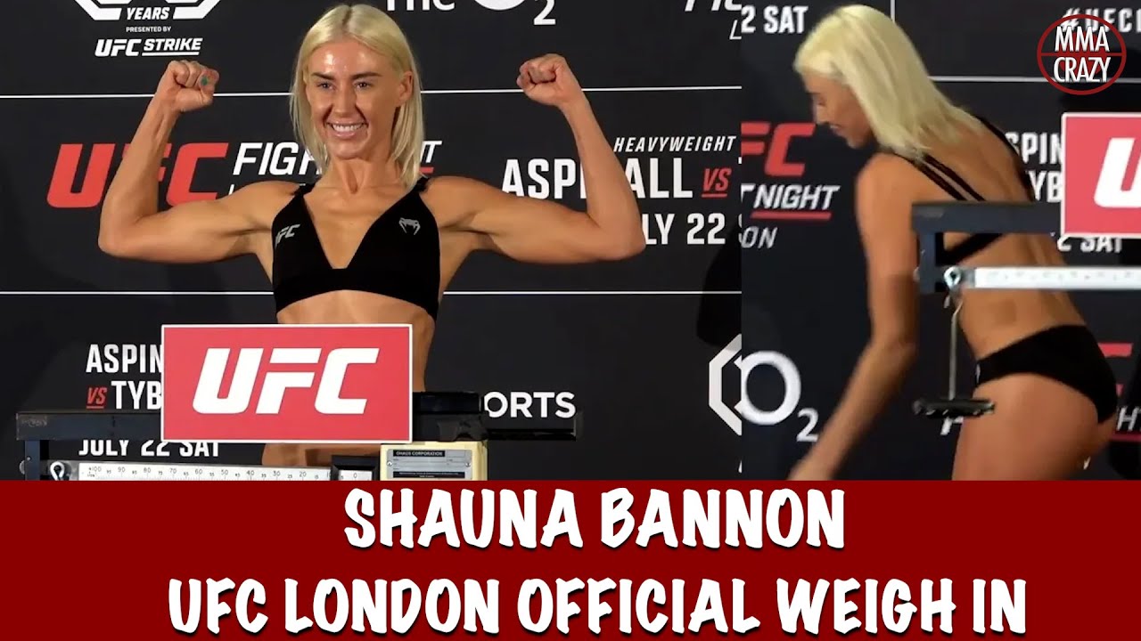 Shauna Bannon Weighs in for her UFC Debut at UFC London background
