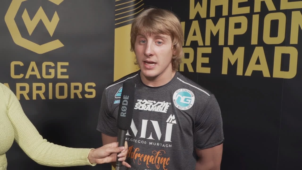 Paddy Pimblett post-fight interview at CW113