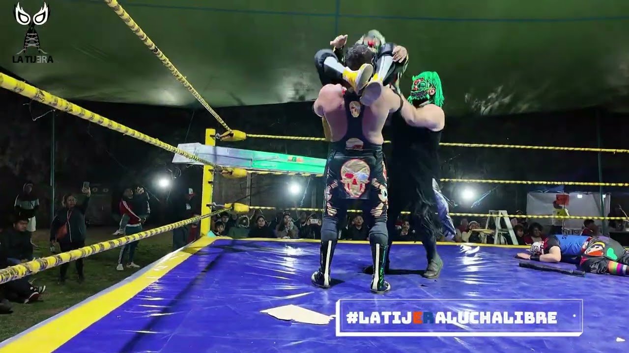 Halloween Jr, Vagabundo Jr e Hijo del Pirata Morgan Vs H. de S. Muñeco, C. Rojo II y C. Amarillo Jr