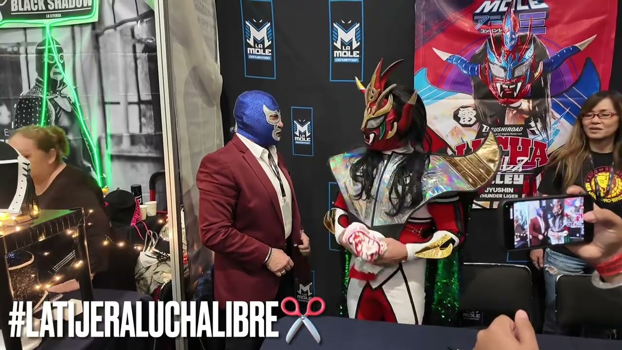 Nostálgico encuentro entre Luger y Blue Demon Jr en la AniMole