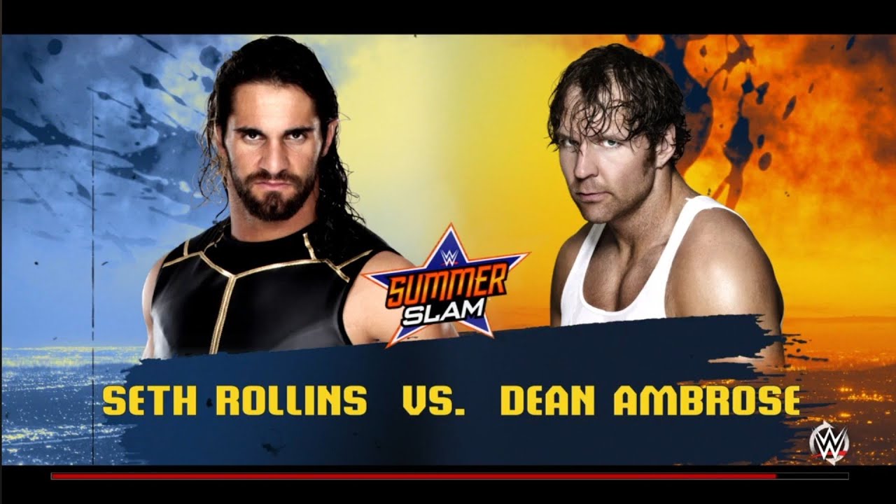 Seth Rollins vs Dean Ambrose. Summerslam 2014. WWE 2K16