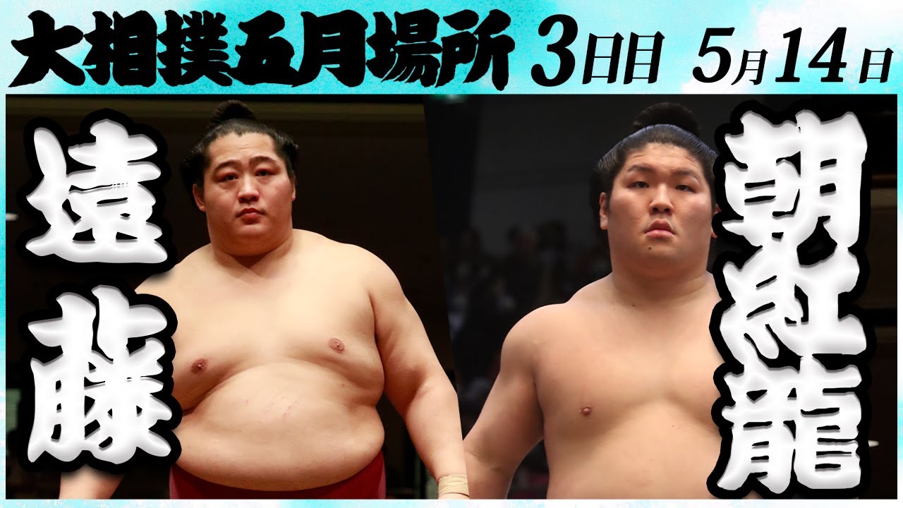 大相撲 遠藤ー朝紅龍 <令和6年五月場所・3日目>SUMO background