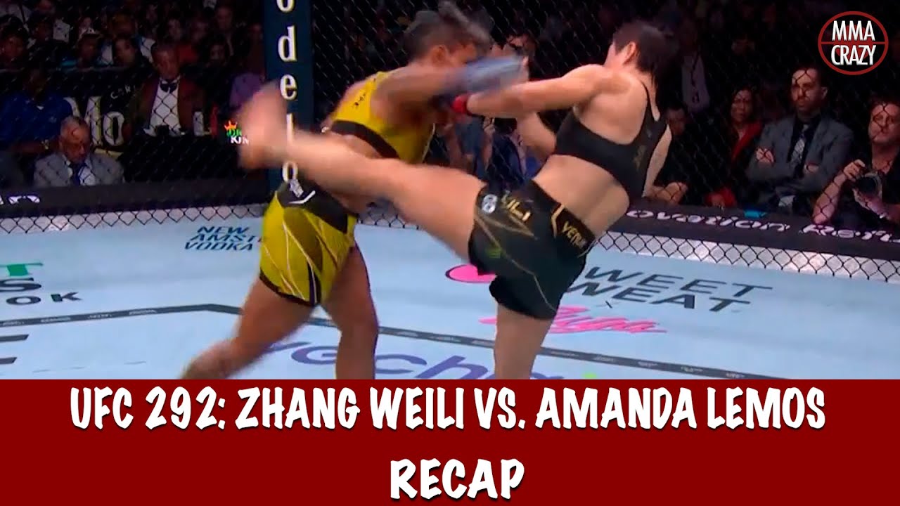 UFC 292: Zhang Weili vs. Amanda Lemos Recap background