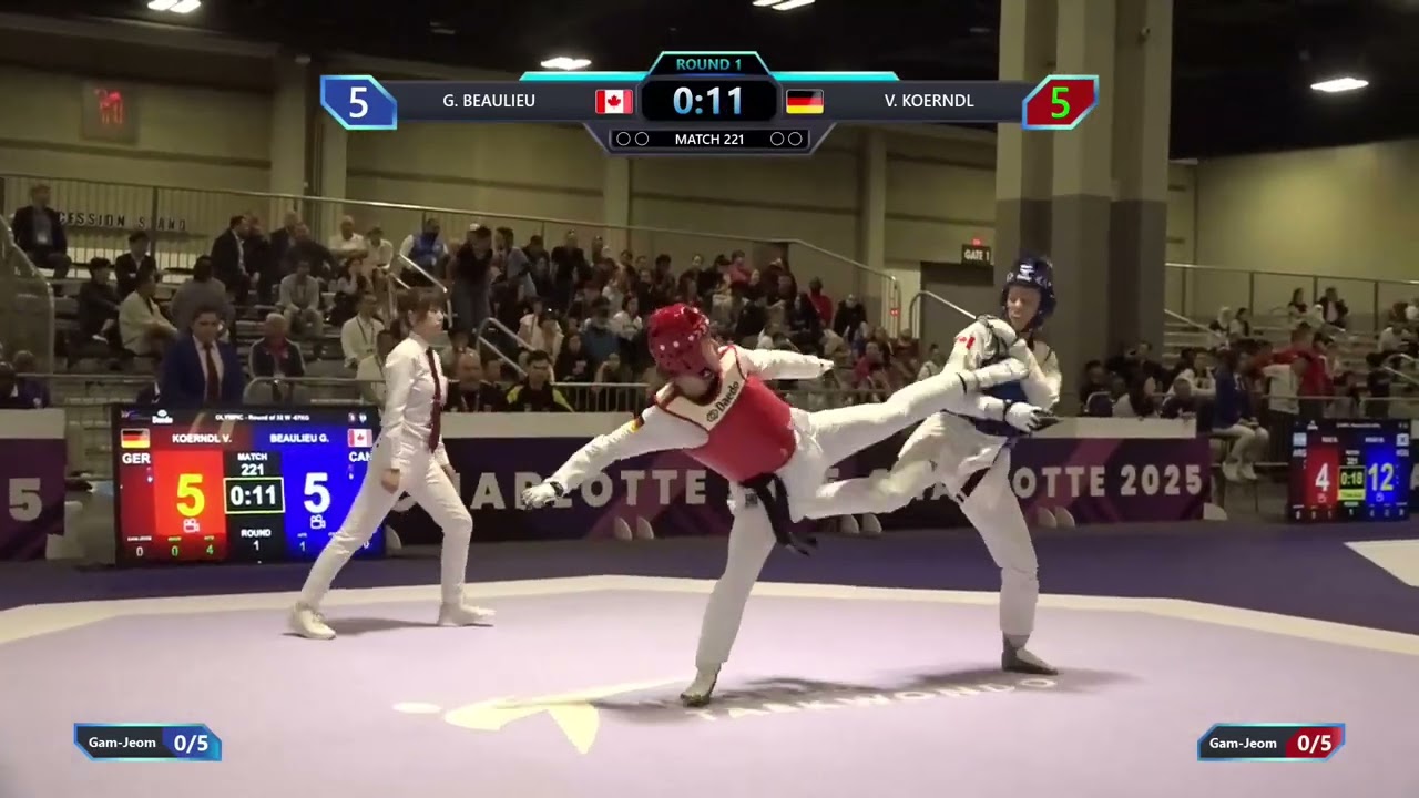 221 Round of 32 W 67kg CAN G BEAULIEU GER V KOERNDL PGM