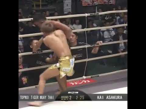 Topnoi TigerMuayThai vs Kai Asakura @ RIZIN 13 Highlights