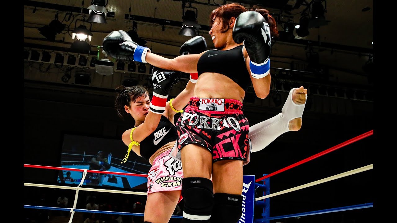 山上都乃vsチエミ 『KNOCK OUT 2019 BREAKING DAWN』 オープニングマッチ第2試合 background