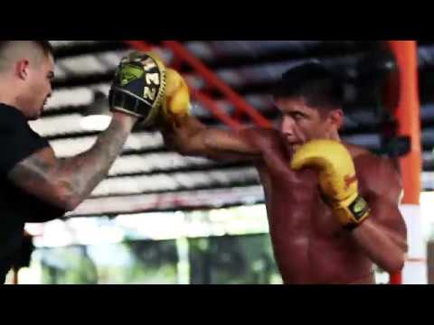 "The Swiss Samurai" Yasubey Enomoto training for Fights Night Global 84 backdrop