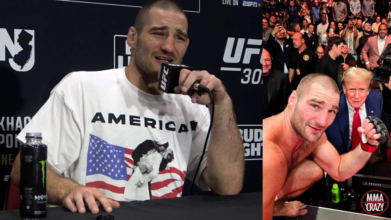 Sean Strickland on "convicted felon" Donald Trump in attendance at UFC 302