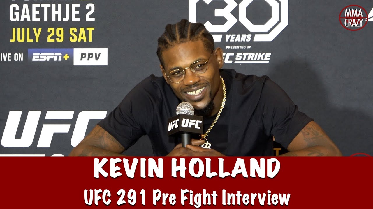 Full Kevin Holland UFC 291 Pre Fight Interview background