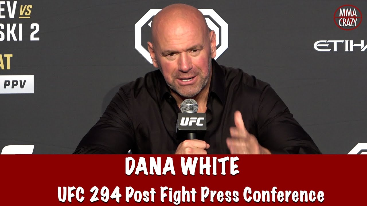 Full Dana White UFC 294 Post Fight Press Conference background