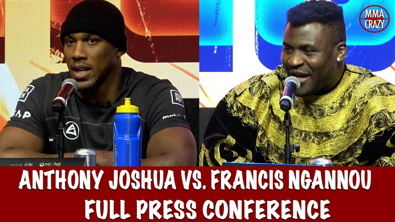 Full Anthony Joshua vs. Francis Ngannou Press Conference "I heard he doesnt have a CHIN"