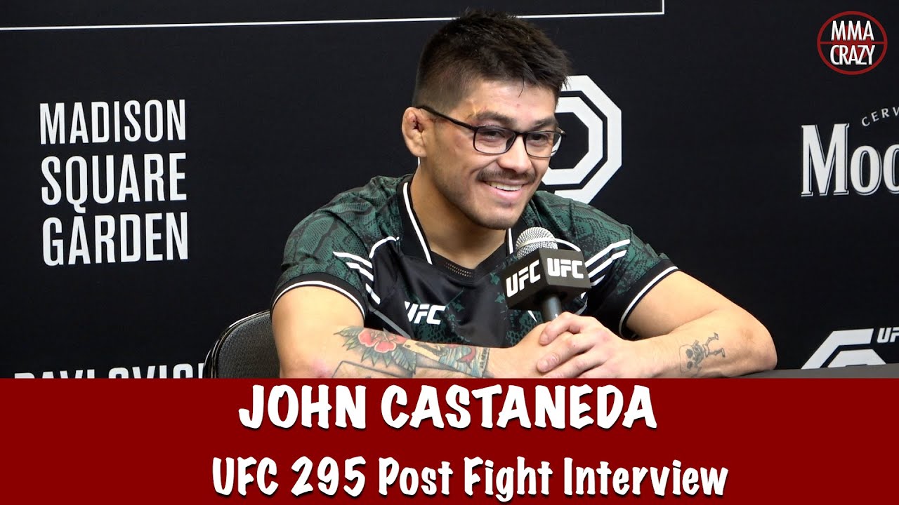 John Castaneda talks decision win over Kyung Ho Kang at UFC 295 background