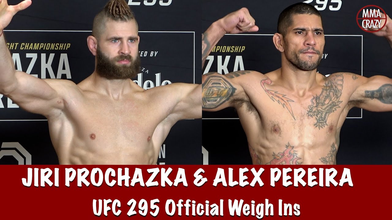 Jiri Pochazka & Alex Pereira weigh in for UFC 295 background