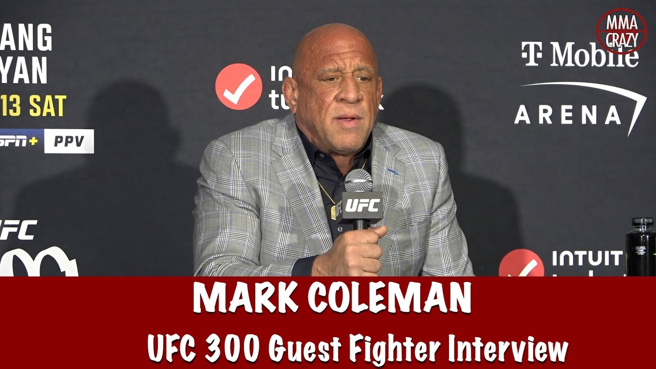 Emotional Mark Coleman speaks on House fire reviews UFC 300, Female BMF