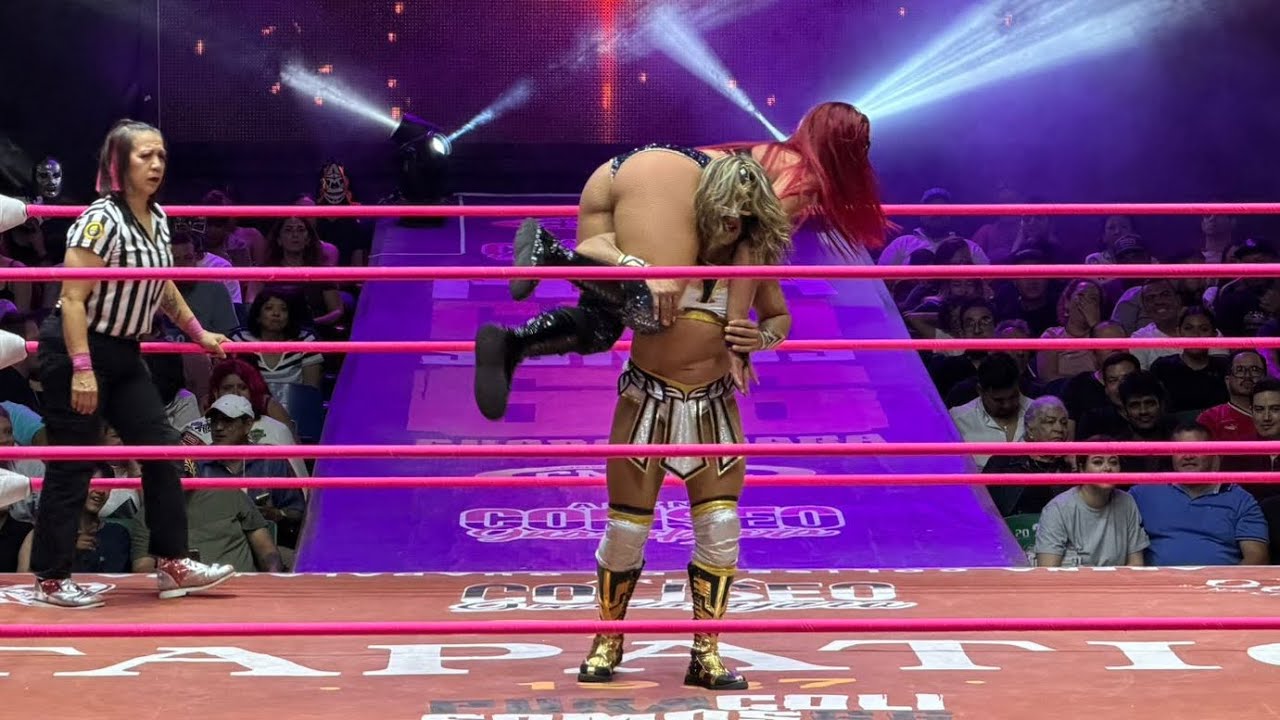 Lucha estelar Tessa Blanchard y Jarochita π Kanji y OlympiA en LFN en Guadalajara background