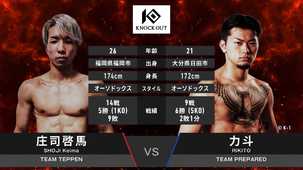庄司啓馬 vs 力斗【MAROOMS presents KNOCK OUT 2023 vol.4】
