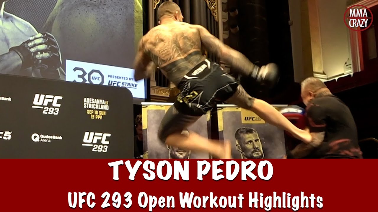 UFC 293: Tyson Pedro Open Workout Highlights