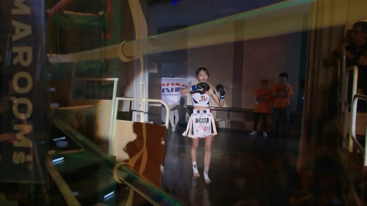 【台湾の美女ファイター】ワン・チンロン ダンスで入場 MAROOMS presents KNOCK OUT 2023 vol.1