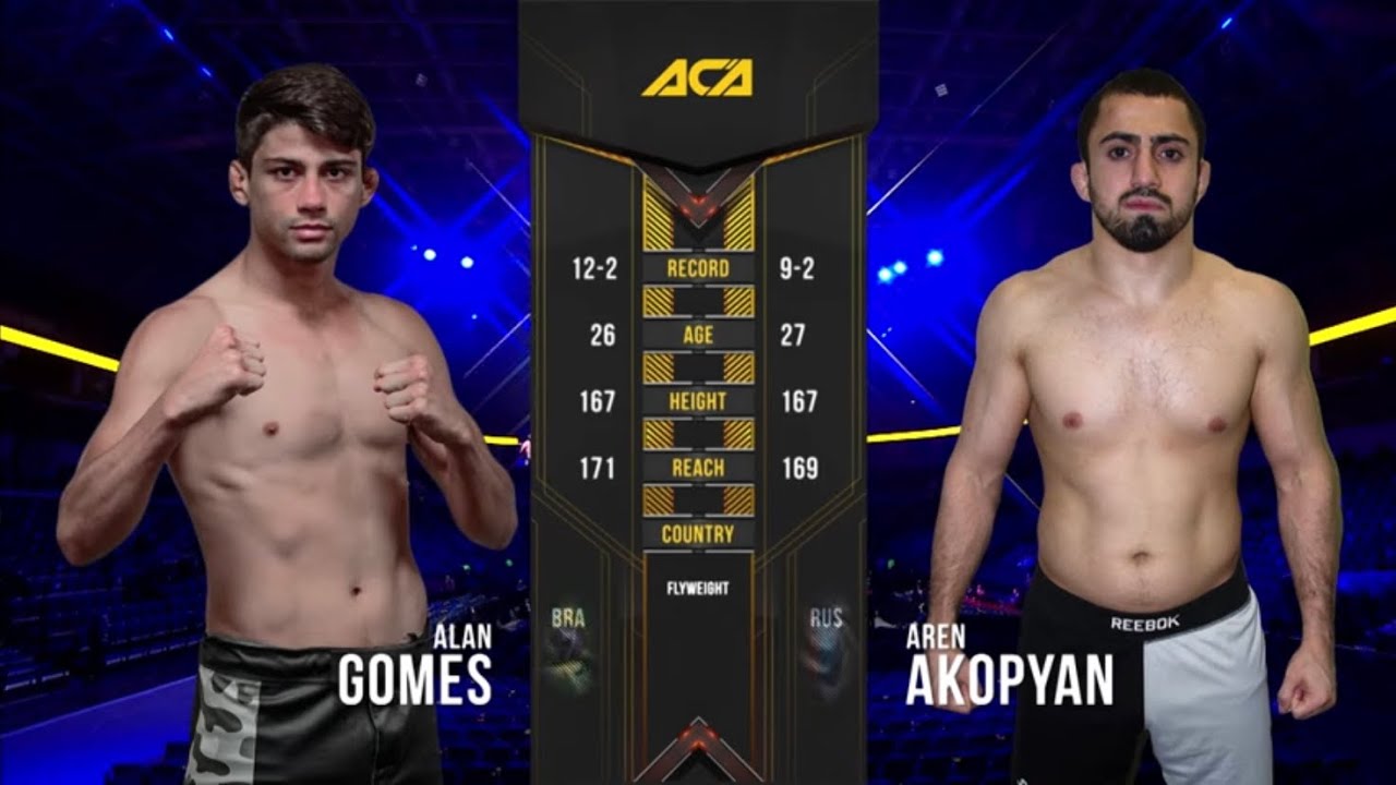 Алан Гомеш Де Кастро vs. Арен Акопян | Alan Gomes de Castro vs. Aren Akopyan | ACA 115 - Moscow background