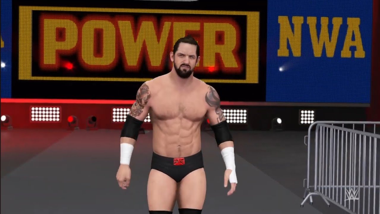 Bad News Barrett vs Enzo Amore. NWA Power. WWE 2K16 background